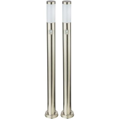 ETC-SHOP - Set luci esterne - Acciaio inox - Rilevatore di movimento ETC-SHOP - Set luci esterne - Acciaio inox - Rilevatore di movimento