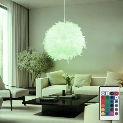 ETC-SHOP - Sphere Feather Pendant - Bianco - 30 cm - Plafonnier a sospensione ETC-SHOP - Sphere Feather Pendant - Bianco - 30 cm - Plafonnier a sospensione