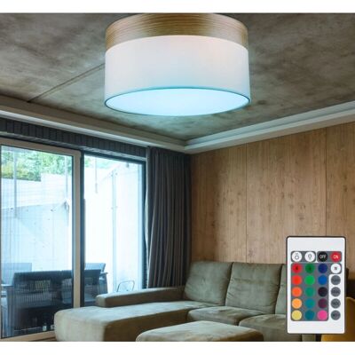 ETC-SHOP - Lamp Beige Tessuto Legno - Lampada a soffitto ETC-SHOP - Lamp Beige Tessuto Legno - Lampada a soffitto