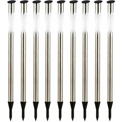 ETC-SHOP - 9 LED esterni solari - IP44 - Bianco ETC-SHOP - 9 LED esterni solari - IP44 - Bianco