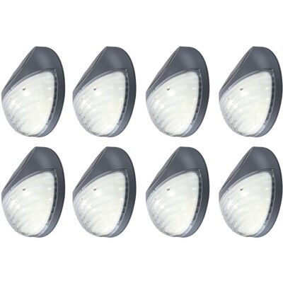 ETC-SHOP - 8-LED luci solari per recinzione - IP44 ETC-SHOP - 8-LED luci solari per recinzione - IP44