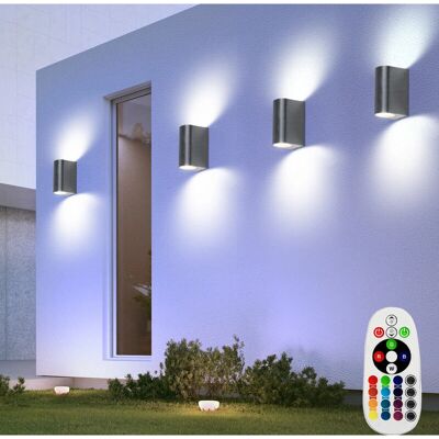 ETC-SHOP - Up Down RGB Aluminium Outdoor - RGB - IP44 - Wall Light ETC-SHOP - Up Down RGB Aluminium Outdoor - RGB - IP44 - Wall Light