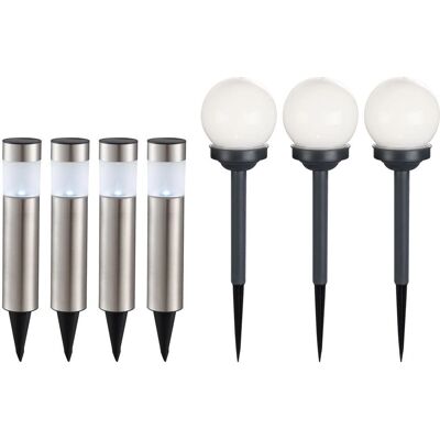 ETC-SHOP - Set 7 Lampade Solari LED - Pungolo Terra ETC-SHOP - Set 7 Lampade Solari LED - Pungolo Terra