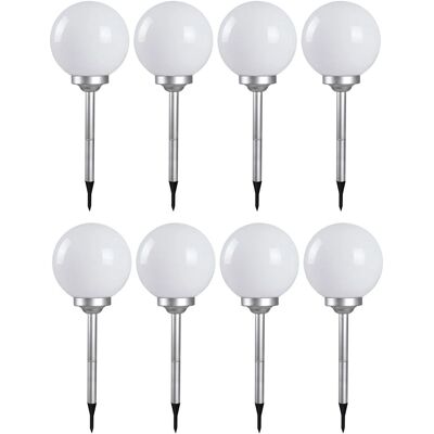 ETC-SHOP - 8x LED sphere solar - giardino - IP44 - Luci ETC-SHOP - 8x LED sphere solar - giardino - IP44 - Luci