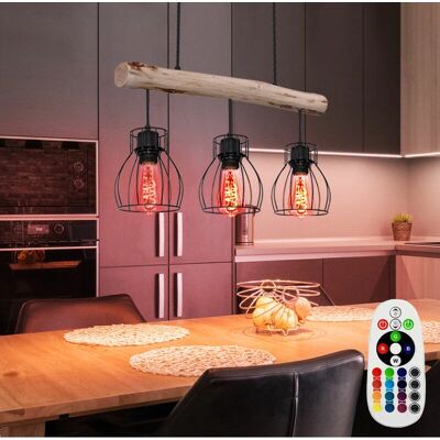 ETC-SHOP - MINA - Nero - Trave in legno - Ceiling lamp ETC-SHOP - MINA - Nero - Trave in legno - Ceiling lamp