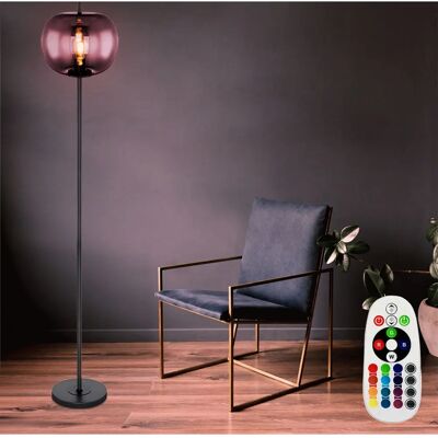 ETC-SHOP - BLACKY - Nero - Vetro fumé - Floor lamp ETC-SHOP - BLACKY - Nero - Vetro fumé - Floor lamp