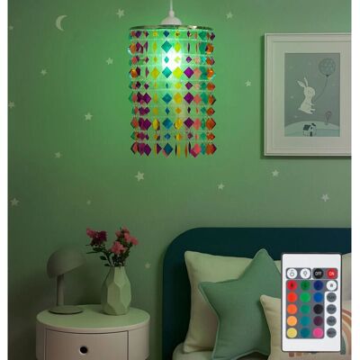 ETC-SHOP - CrystalKidsRGB - LED RGB con telecomando - Diametro 22,5 cm - ceiling light ETC-SHOP - CrystalKidsRGB - LED RGB con telecomando - Diametro 22,5 cm - ceiling light