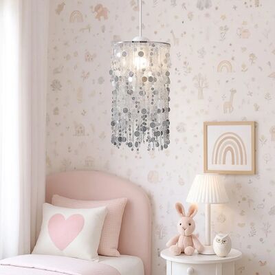 ETC-SHOP - Lampada a pendolo per bambini - Silber - Hängeleuchte ETC-SHOP - Lampada a pendolo per bambini - Silber - Hängeleuchte