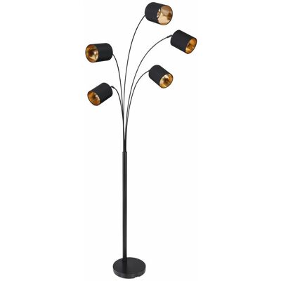 ETC-SHOP - Lampada terra set - Nero - Oro interno - Lampada da terra ETC-SHOP - Lampada terra set - Nero - Oro interno - Lampada da terra