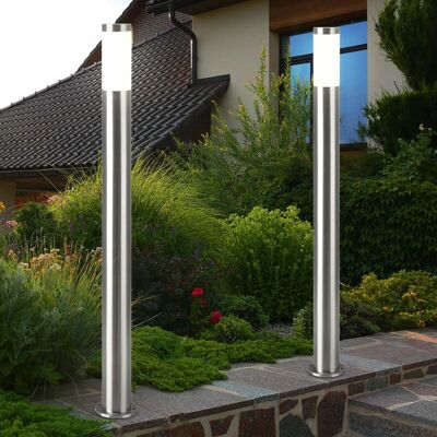 ETC-SHOP - Post Light Twin - acciaio inossidabile - 110 cm - Luce da esterno ETC-SHOP - Post Light Twin - acciaio inossidabile - 110 cm - Luce da esterno