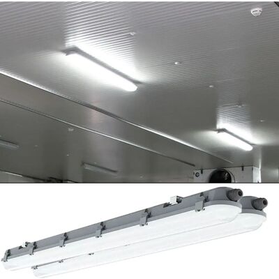 ETC-SHOP - Illuminazione da soffitto LED 2 pezzi 120 cm - Luce plafone ETC-SHOP - Illuminazione da soffitto LED 2 pezzi 120 cm - Luce plafone