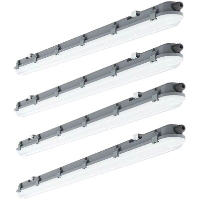 ETC-SHOP - Kit plafoniere LED 4 pezzi - 120 cm - 4000K - Set LED da soffitto ETC-SHOP - Kit plafoniere LED 4 pezzi - 120 cm - 4000K - Set LED da soffitto