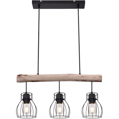 ETC-SHOP - Retro Beam Wood - Nero - Lampada a sospensione a soffitto ETC-SHOP - Retro Beam Wood - Nero - Lampada a sospensione a soffitto