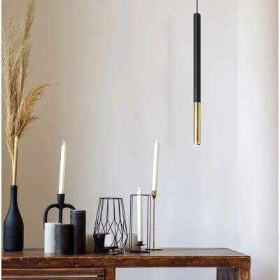 ETC-SHOP - Cylinder Black - Schwarz - Gold - Pendelleuchte ETC-SHOP - Cylinder Black - Schwarz - Gold - Pendelleuchte