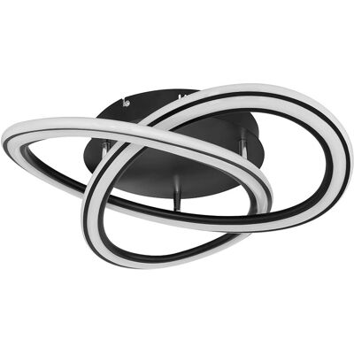 ETC-SHOP Schwarze LED-Deckenleuchte - Deckenlampe ETC-SHOP Schwarze LED-Deckenleuchte - Deckenlampe