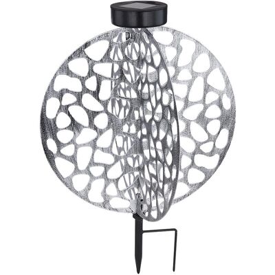 ETC-SHOP - Gartenlampe - Silber - Außenleuchte ETC-SHOP - Gartenlampe - Silber - Außenleuchte