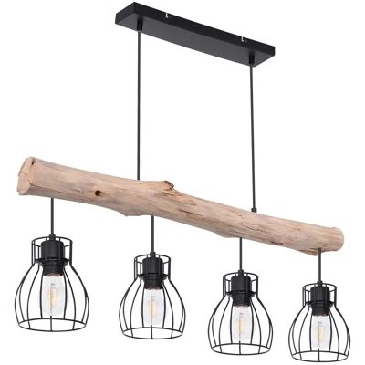 ETC-SHOP - Wooden Beam Pendant - Schwarz - Pendant Lamp ETC-SHOP - Wooden Beam Pendant - Schwarz - Pendant Lamp