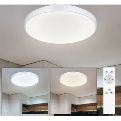 ETC-SHOP - LED Dimmer Plafoniera - Argento - Opale - Plafoniera ETC-SHOP - LED Dimmer Plafoniera - Argento - Opale - Plafoniera