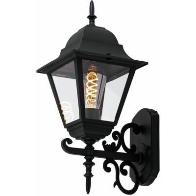 ETC-SHOP Lampada da Parete Rustica Nera per Esterni ETC-SHOP Lampada da Parete Rustica Nera per Esterni