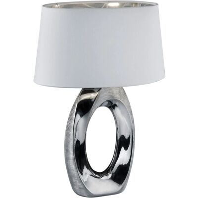 ETC-SHOP - Lampada da tavolo design soggiorno - Ceramica - Paralume tessile - Lampada da tavolo ETC-SHOP - Lampada da tavolo design soggiorno - Ceramica - Paralume tessile - Lampada da tavolo