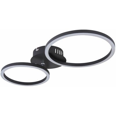 ETC-SHOP - Ring Design - Nero - 49x25x7.2 cm - Plafoniera ETC-SHOP - Ring Design - Nero - 49x25x7.2 cm - Plafoniera