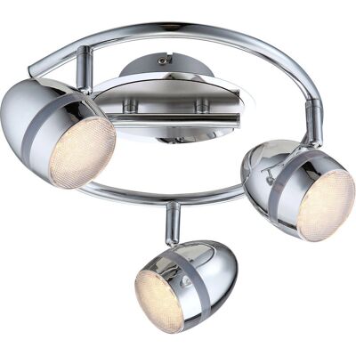 ETC-SHOP - Rondell - Chrom - 3x LED 3W - Deckenlampe ETC-SHOP - Rondell - Chrom - 3x LED 3W - Deckenlampe