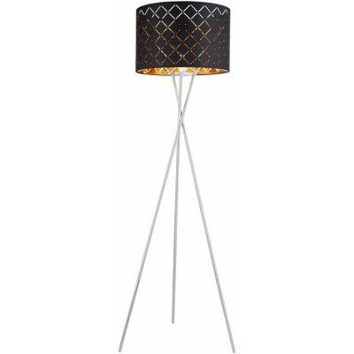 ETC-SHOP - SoggiornoFabric - Paralume nero - Lampada da terra ETC-SHOP - SoggiornoFabric - Paralume nero - Lampada da terra