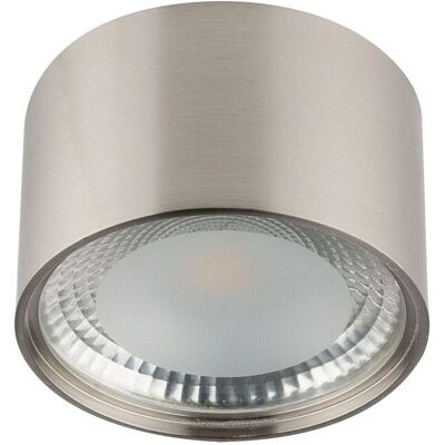 ETC-SHOP - LED Plafoniera 12W - Nichel - Vetro satinato - plafoniera ETC-SHOP - LED Plafoniera 12W - Nichel - Vetro satinato - plafoniera