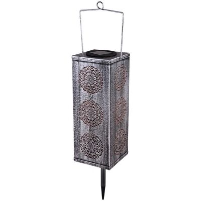 ETC-SHOP - Spina solare LED lampada da terra giardino illuminazione esterna terrazze balcone appeso luce argento ETC-SHOP - Spina solare LED lampada da terra giardino illuminazione esterna terrazze balcone appeso luce argento