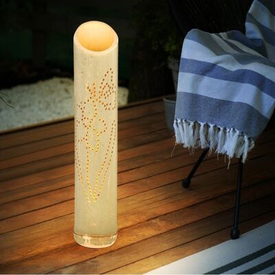 ETC-SHOP Lampada solare da giardino in bambù ETC-SHOP Lampada solare da giardino in bambù
