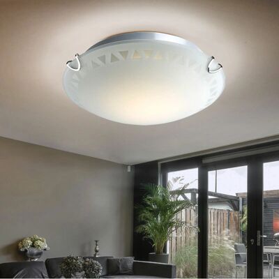 ETC-SHOP - Circolare Triangolare Vetro Cromo - IP20 ETC-SHOP - Circolare Triangolare Vetro Cromo - IP20
