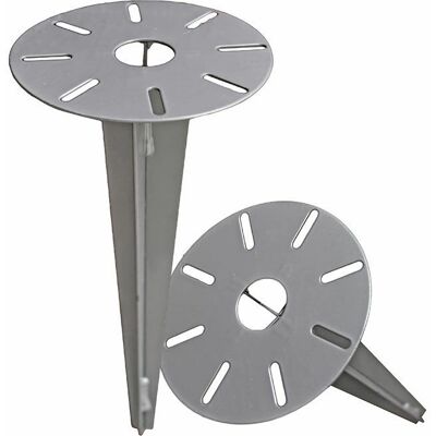 ETC-SHOP Picchetto da giardino - Acciaio, Grigio, 30cm ETC-SHOP Picchetto da giardino - Acciaio, Grigio, 30cm