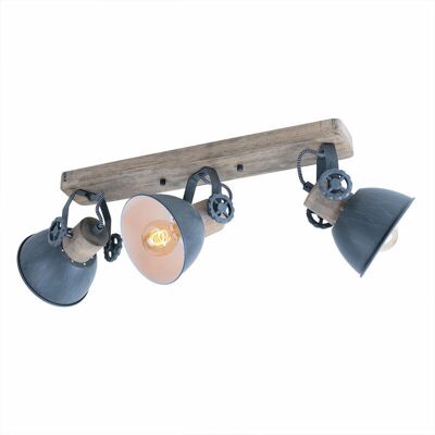 ETC-SHOP - Retro Wood - Grigio - 3x E27 - Ceiling light ETC-SHOP - Retro Wood - Grigio - 3x E27 - Ceiling light