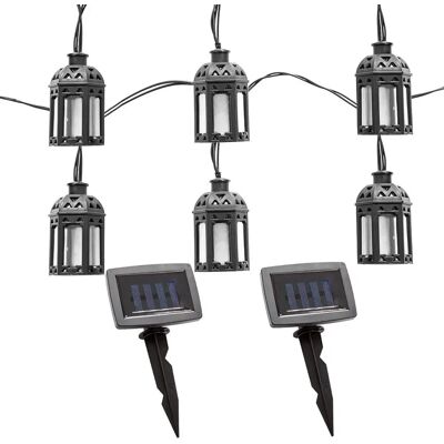 ETC-SHOP - Lantern String Lights - Schwarzes Kunststoff - 200 cm - Outdoor LED String Lights ETC-SHOP - Lantern String Lights - Schwarzes Kunststoff - 200 cm - Outdoor LED String Lights