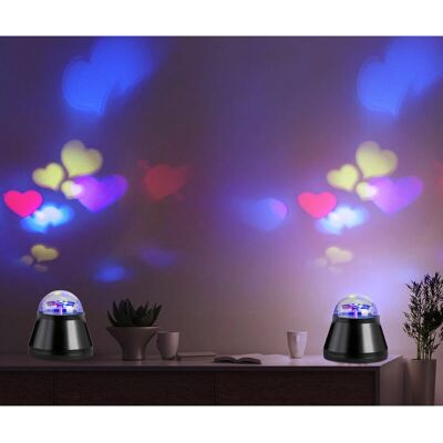 ETC-SHOP - Lampada cuore - Nera - LED 4 W - Lampada da tavolo ETC-SHOP - Lampada cuore - Nera - LED 4 W - Lampada da tavolo