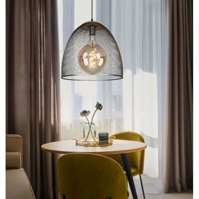 ETC-SHOP Gridframe Pendelleuchte - Nickel matt - Metall/Holz - verstellbar - Pendant lamp ETC-SHOP Gridframe Pendelleuchte - Nickel matt - Metall/Holz - verstellbar - Pendant lamp