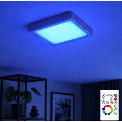 ETC-SHOP - Plafoniera nichel - RGB dimmable ETC-SHOP - Plafoniera nichel - RGB dimmable
