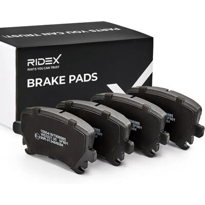 RIDEX Conjunto de pastilhas de freio traseiras - Para VW, Audi, Skoda RIDEX Conjunto de pastilhas de freio traseiras - Para VW, Audi, Skoda