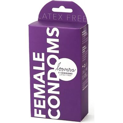 Loovara Preservativi Femminili Senza Latex - Confezione da 3 Loovara Preservativi Femminili Senza Latex - Confezione da 3
