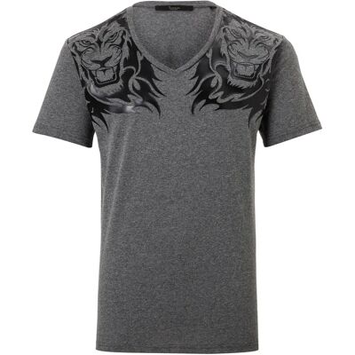 Billionaire XS V-hals Grijs T-Shirt - T-Shirt Billionaire XS V-hals Grijs T-Shirt - T-Shirt