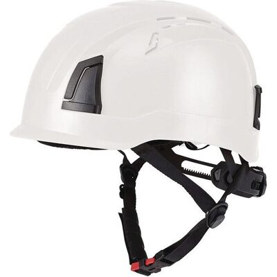 Profit - Casque d'escalade EN12492 Coque en ABS Blanc - Matériel Professionnel - Publicité Profit - Casque d'escalade EN12492 Coque en ABS Blanc - Matériel Professionnel - Publicité