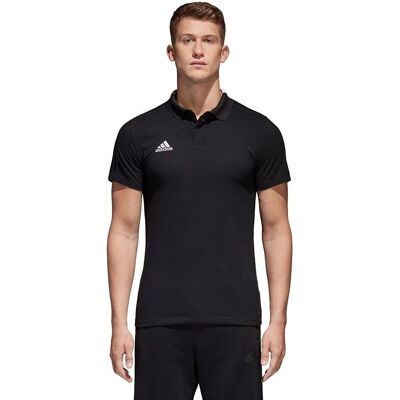 Adidas Condivo 18 BQ6565 Czarny Polo Sportowe Adidas Condivo 18 BQ6565 Czarny Polo Sportowe