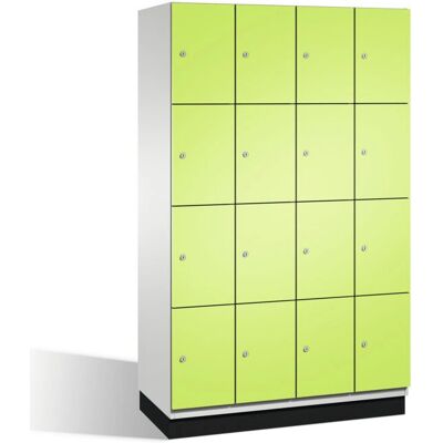 Armoire de rangement en acier Cambio avec serrure - 16 compartiments - Publicité Armoire de rangement en acier Cambio avec serrure - 16 compartiments - Publicité