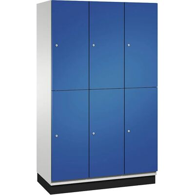 C+P Cambio Spind - 6 Fächer - Hellgrau / Enzianblau - Schließfachschrank C+P Cambio Spind - 6 Fächer - Hellgrau / Enzianblau - Schließfachschrank