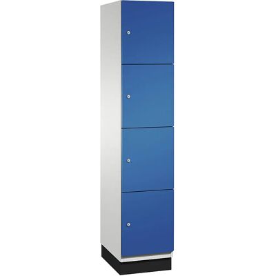 C+P Cambio Schrank - Stahl 4 Fächer, Hellgrau / Enciánkék, Sicher C+P Cambio Schrank - Stahl 4 Fächer, Hellgrau / Enciánkék, Sicher