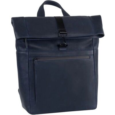 Leonhard Heyden Den Haag Rucksack - Leder - 40cm - Blau Leonhard Heyden Den Haag Rucksack - Leder - 40cm - Blau
