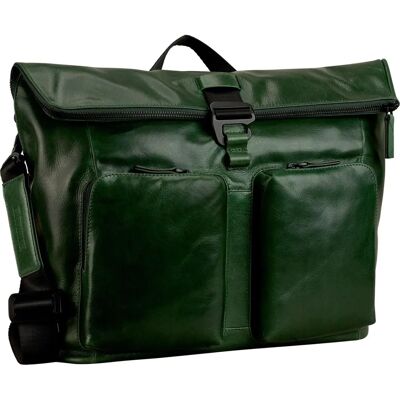 Leonhard Heyden Porto Messenger L - Bottle Green - Leather - Messenger bag Leonhard Heyden Porto Messenger L - Bottle Green - Leather - Messenger bag