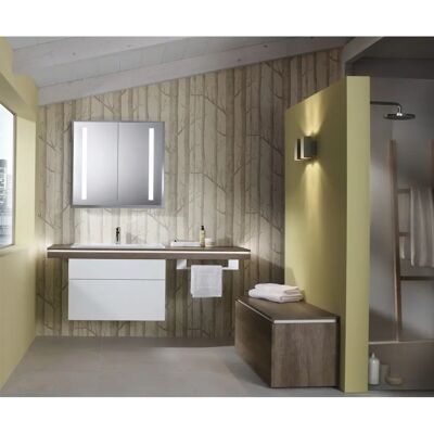 Sanipa Reflection Aluminium-Wandeinbau-Spiegelschrank WILMA 85 mit LED-Beleuchtung Sanipa Reflection Aluminium-Wandeinbau-Spiegelschrank WILMA 85 mit LED-Beleuchtung
