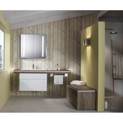 Sanipa Reflection Aluminium-Wandeinbau-Spiegelschrank WILMA 85 mit LED-Beleuchtung Sanipa Reflection Aluminium-Wandeinbau-Spiegelschrank WILMA 85 mit LED-Beleuchtung