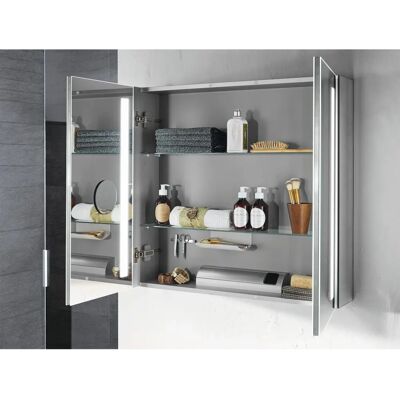Sanipa Reflection Aluminium-Wandspiegelschrank WILMA 155 - Spiegelschrank Sanipa Reflection Aluminium-Wandspiegelschrank WILMA 155 - Spiegelschrank